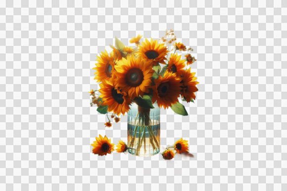Composition with Sunflowers in a Vase