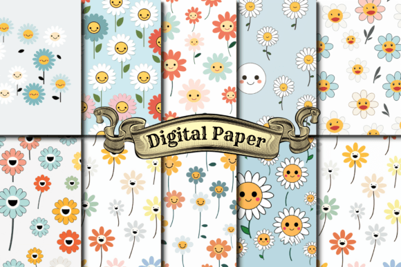 Cute Flower Digital Paper: A Creative Tool for Everyday Projects