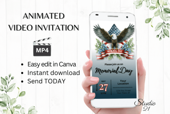 Digital Memorial Day Invitations for Modern Hosts