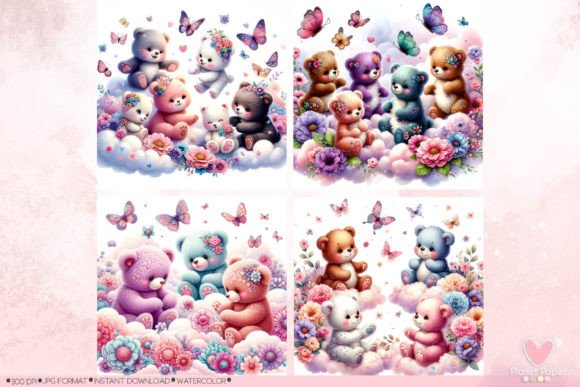 Exploring the Versatility of Colorful Little Bears Collage Art in Modern Design