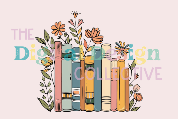 Floral Books Sublimation PNG: A Creative Resource for Design and Craft Projects