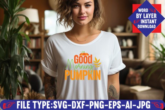 Good Morning Pumpkin SVG Design – A Versatile Creative Asset for Every Maker