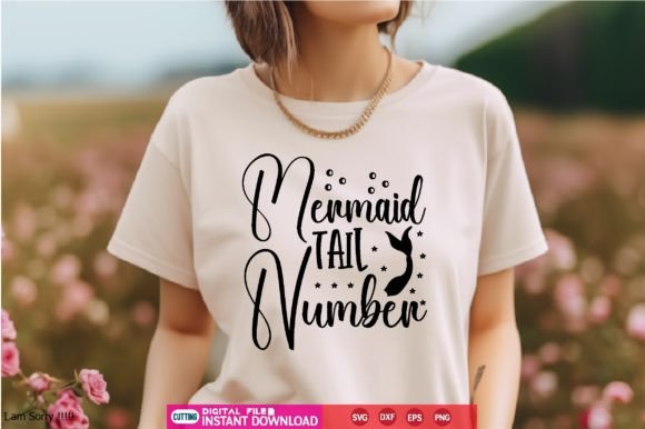 Mermaid Tail Number SVG: A Versatile Cutting File for Custom Creations