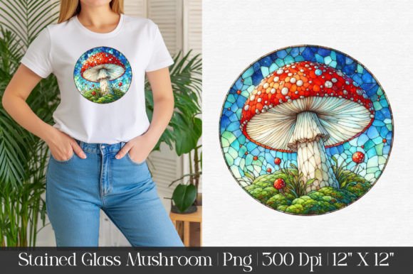 Stained Glass Mushroom Sublimation: Bringing Vintage Charm to Modern Crafting