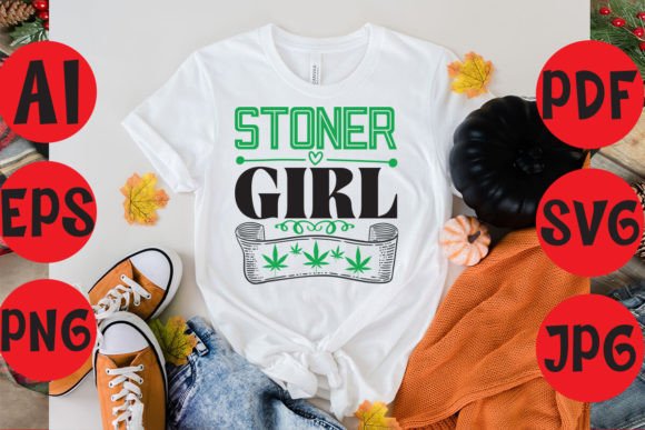 Stoner Girl Typography: Versatile Design Bundle for Creators