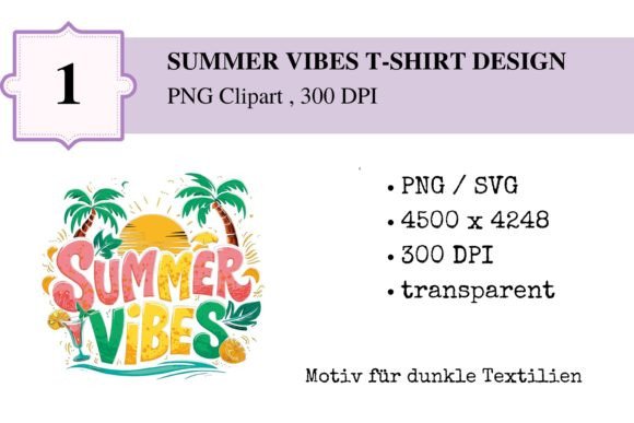 Summer Vibes: A Versatile T-Shirt Motif for Creatives and Entrepreneurs