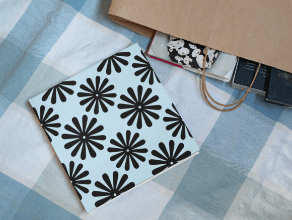 The Enduring Contrast: Designing with Black Flowers Pattern on Light Grounds