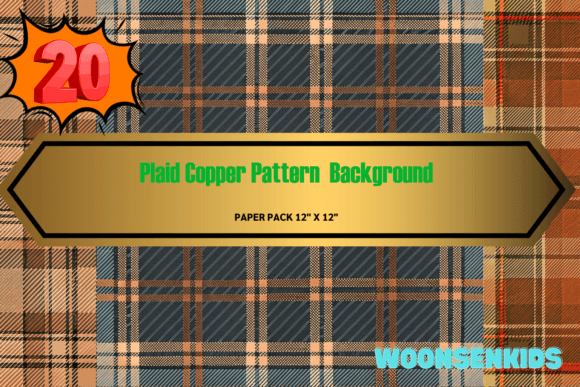 Top Plaid Copper Pattern Background Watercolor PNG KDP Digital Paper: A Strategic Asset for Thoughtful Design