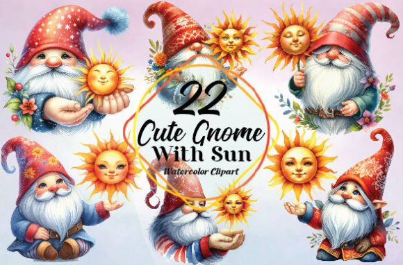 Watercolor Cute Gnome with Sun Clipart: What to Know Before You Download and Use It