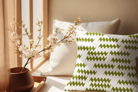 Zig Zag Waves Seamless Pattern on White Background: Transform Your Home with Timeless Geometry